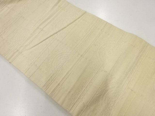 アンティーク　手織紬抽象模様織り出し名古屋帯